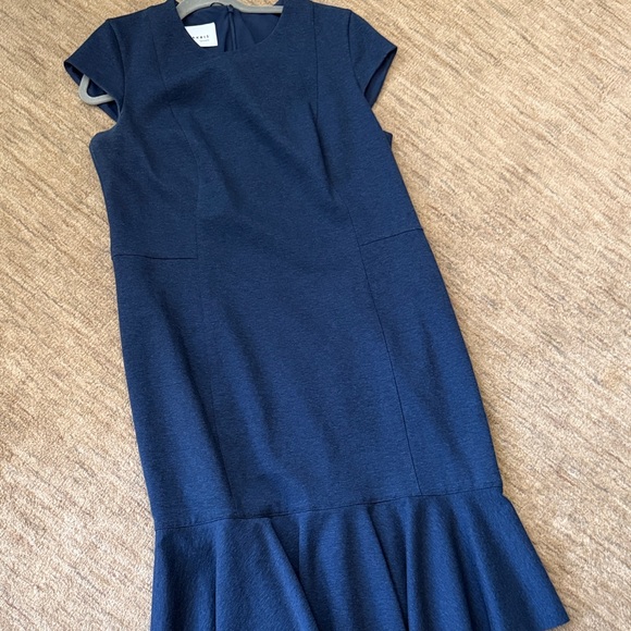 Akris Punto Dresses & Skirts - Blue Ruffle Hem Dress by AKRIS Punto